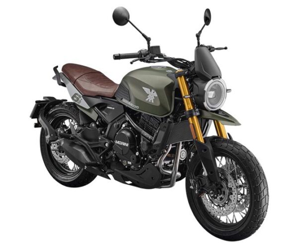 Moto Morini SCR SEIEMMEZZO 650 Motorcycle, 649cc Liquid-Cooled Engine, 6-Speed Transmission, Tubeless Spoke Wheels, 5” Color TFT Display