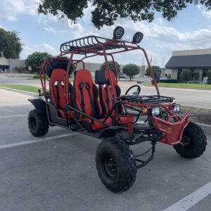 New RPS TK200GK-6A 200cc 4-Seater Go-Kart, Chrome Rims, 4-Stroke, Single Cylinder, Air-Cooled