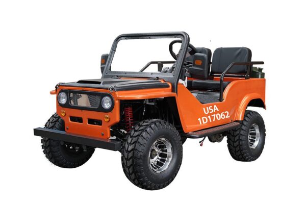 Vitacci Jeep GR-2 125cc, 3-speed with reverse, windshield, Electric Start, Seat Height 23.62 inch