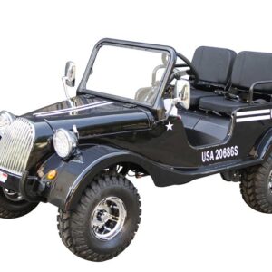 New Vitacci GR-5 125cc Classic Jeep, 3-Speed, Chrome Rims & Reverse Gear with Spare Tire