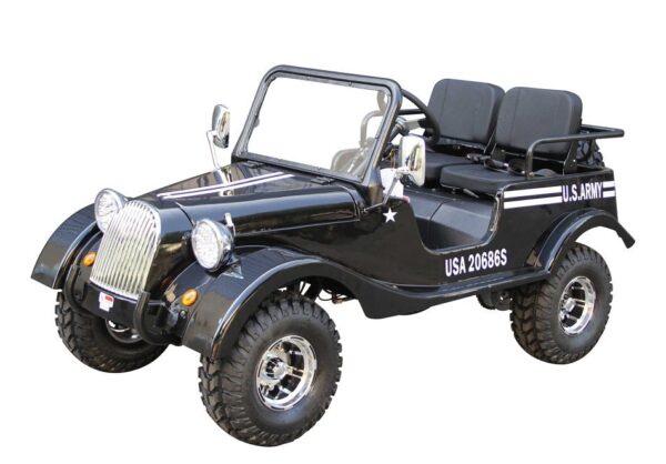 New Vitacci GR-5 125cc Classic Jeep, 3-Speed, Chrome Rims & Reverse Gear with Spare Tire