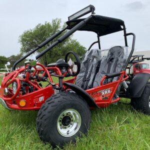 Trailmaster Ultra 200E-XRX EFI Full-Size Off-Road Go-Kart, Fully automatic with reverse, Alloy wheels, Electric start with kill switch, LED headlight