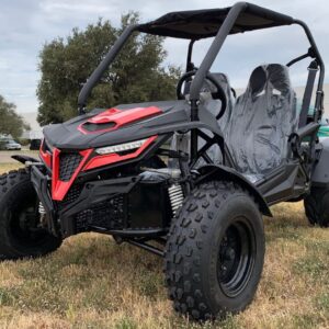 Trailmaster Cheetah 200E Off-Road UTV/Go-Kart, Fuel Injected, Upgraded Rear End Suspension, Automatic CVT with Reverse, Electric Start
